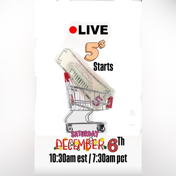 LIVE SATURDAY 12/6 at 10:30am est | 7:30am pct | Throw on a ♥️ To BE NOTIFIED - Picture 4 of 6